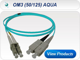 50/125 OM3 Duplex Patchcord AQUA